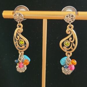 Vintage Paisley Dangle Earrings